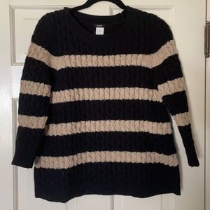 J. Crew Merino Wool Cable Knit Sweater